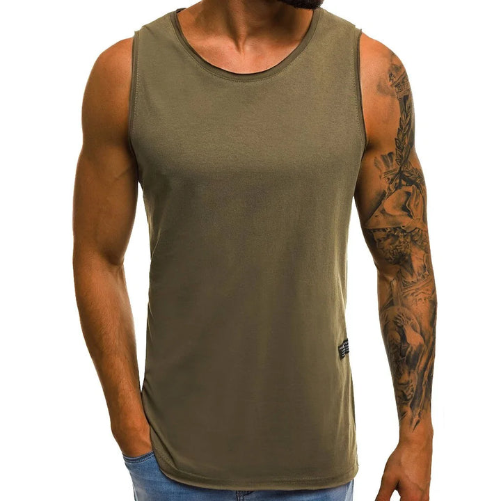 2019 Men's Summer Casual Slim Sleeveless Shirt by YOUYEDIAN