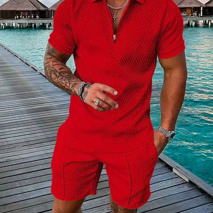 2024 Summer Men's Two-Piece Casual Sportswear Set