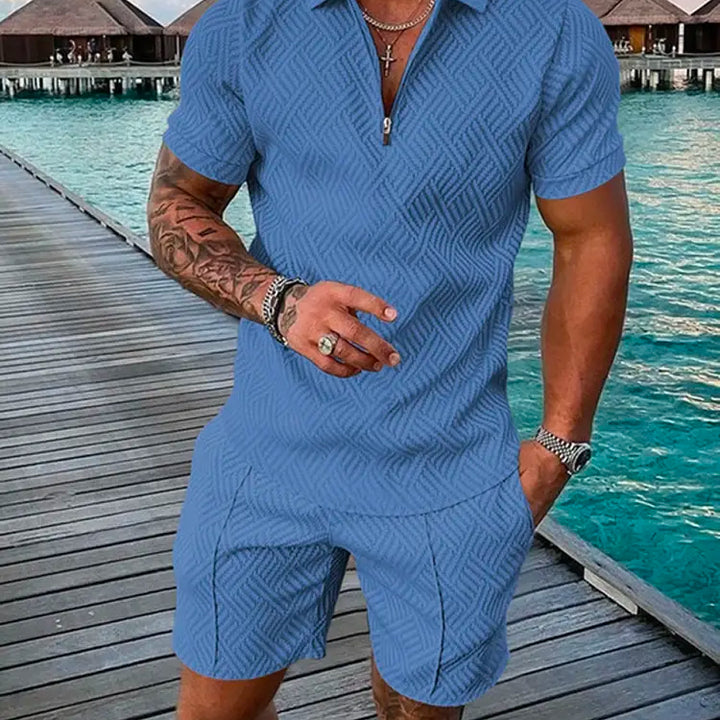 2024 Summer Men's Two-Piece Casual Sportswear Set