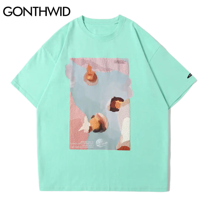 GONTHWID Tees Shirt Hip Hop Summer Men