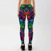 Quickitout Summer Style Women's Colorful Skull & Leaf Printed Slim Workout Leggings