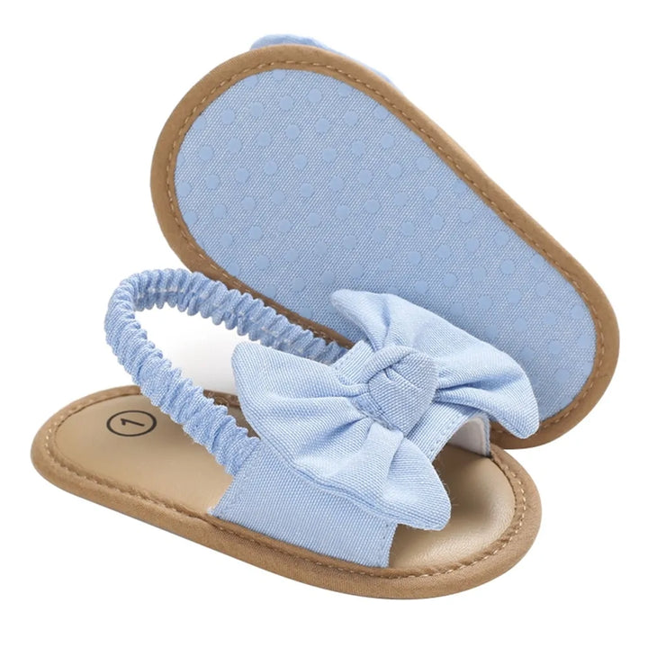 2020 Baby Girls Bow Knot Sandals: Summer Soft Sole Princess Shoes