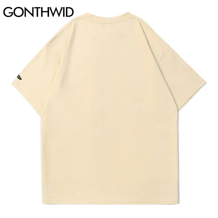 GONTHWID Tees Shirt Hip Hop Summer Men